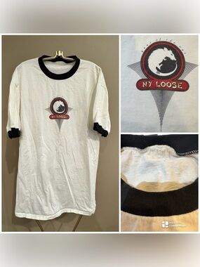 Rare Vintage 1996 NY Loose Band Shirt", "90s Punk Rock Ringer Tee"